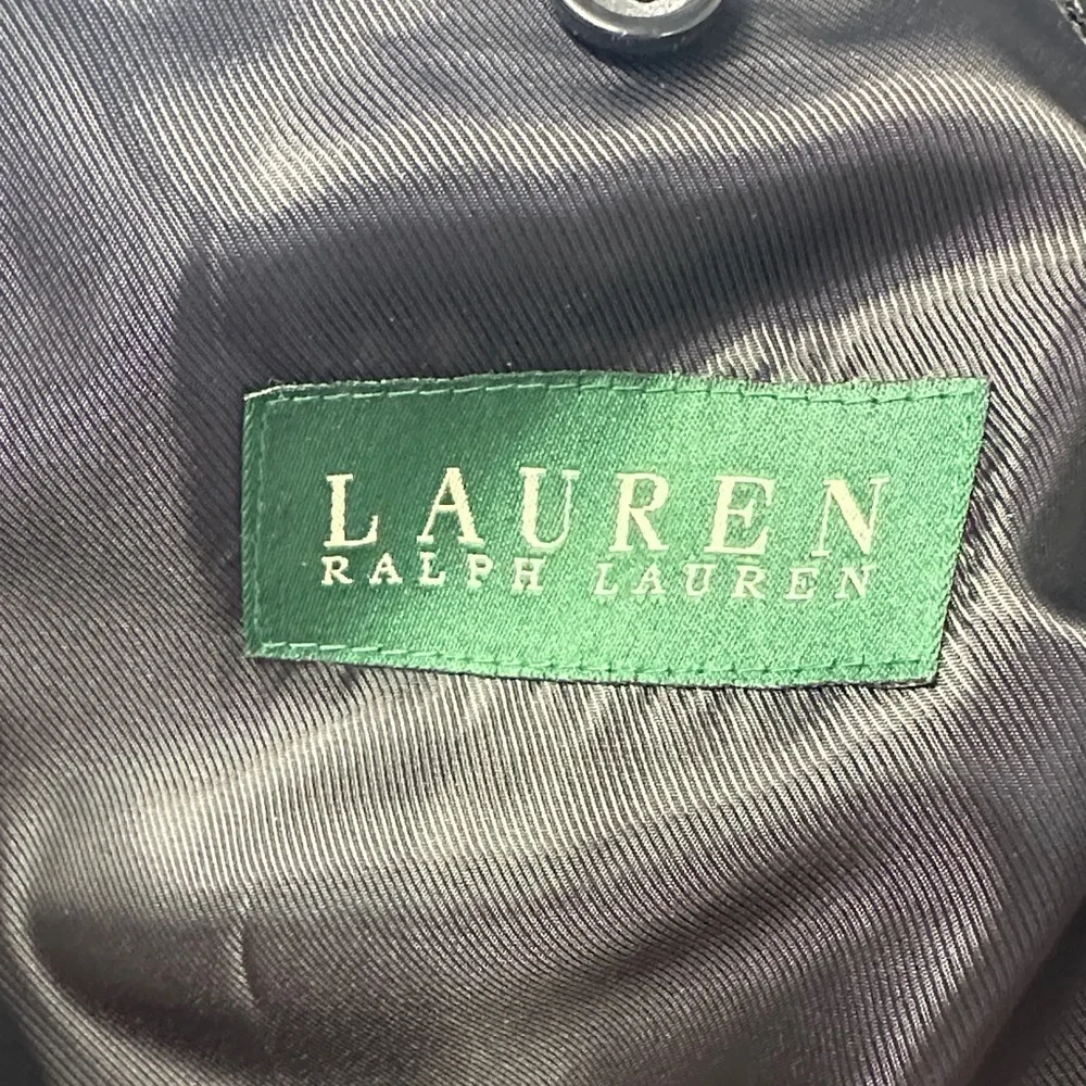 Lauren Ralph Lauren Men’s 40R Classic Fit Jake Wool Blend Black Overcoat